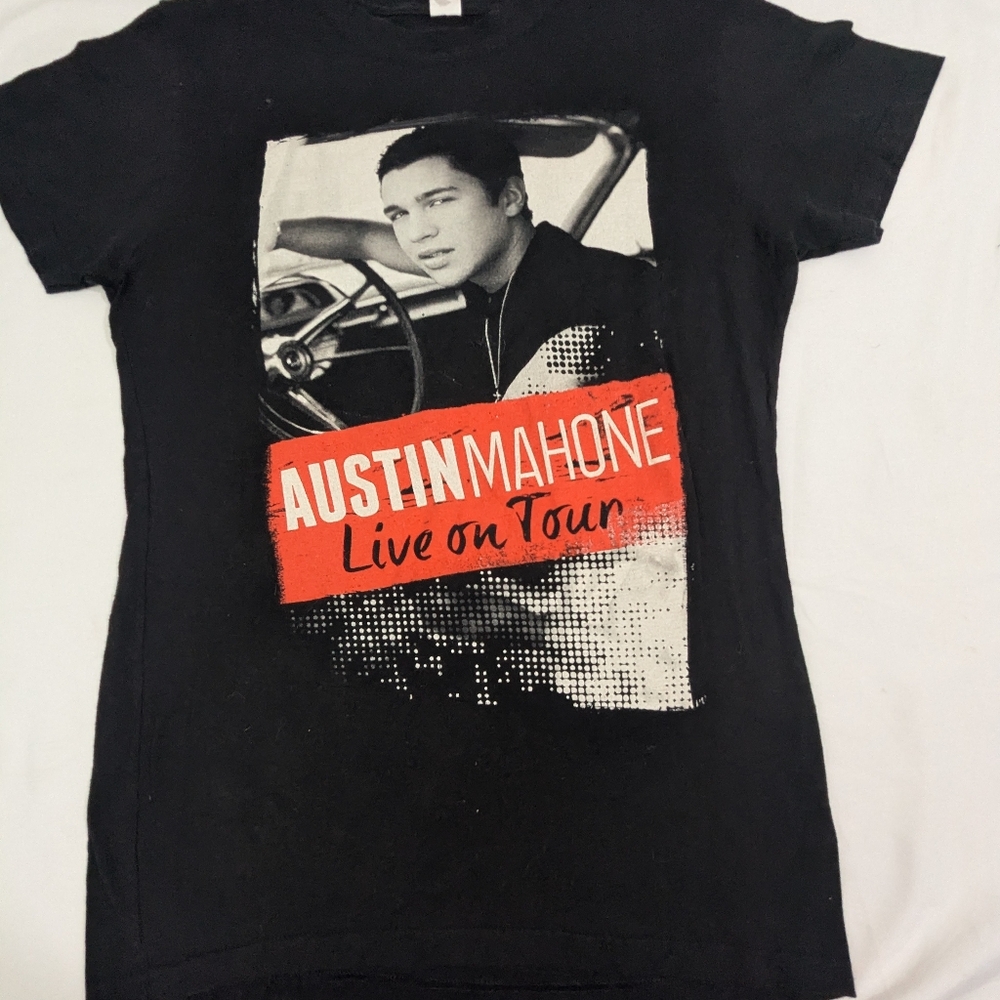 Austin Mahone Tshirt Live On Tour Summer 2014 Vintage Concert Merch Large